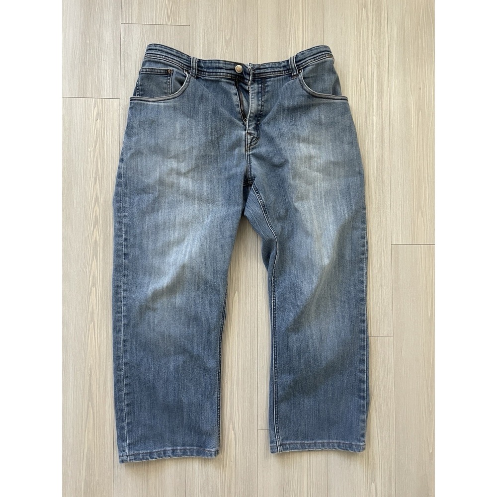 Marmot Women's Denim Blue Jeans Size 32 Relaxed Straight Leg